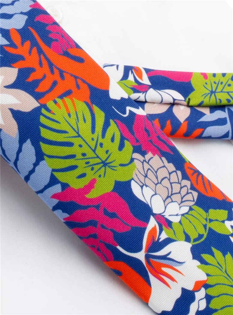 Silk Tropical Printed Tie