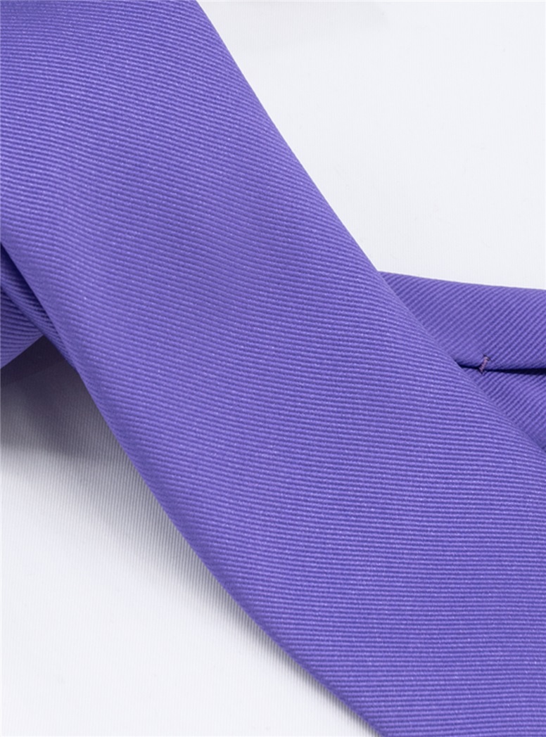 Tie Slk Solid Violet
