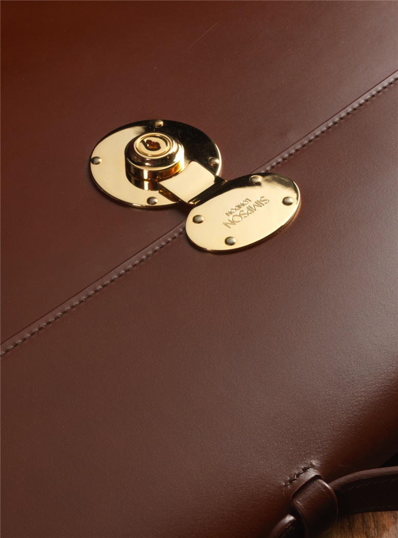 Slim Document Case in Chestnut