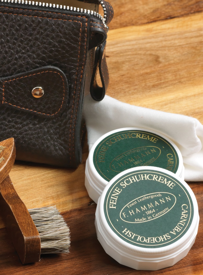 Lthr Travel Shoe Kit Dk Brn