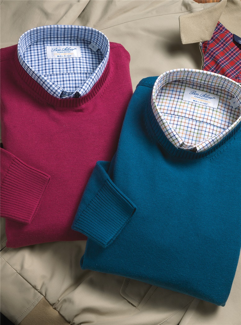Cotton Crewneck Sweaters