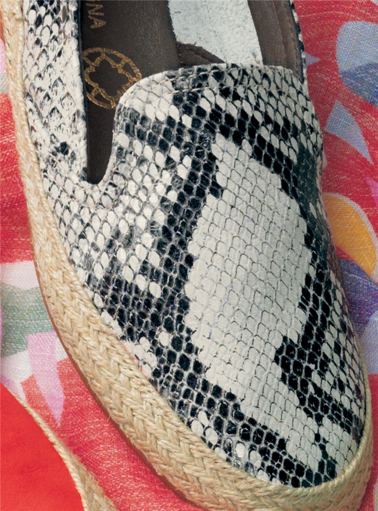 Women's Espadrilles in Python Pattern