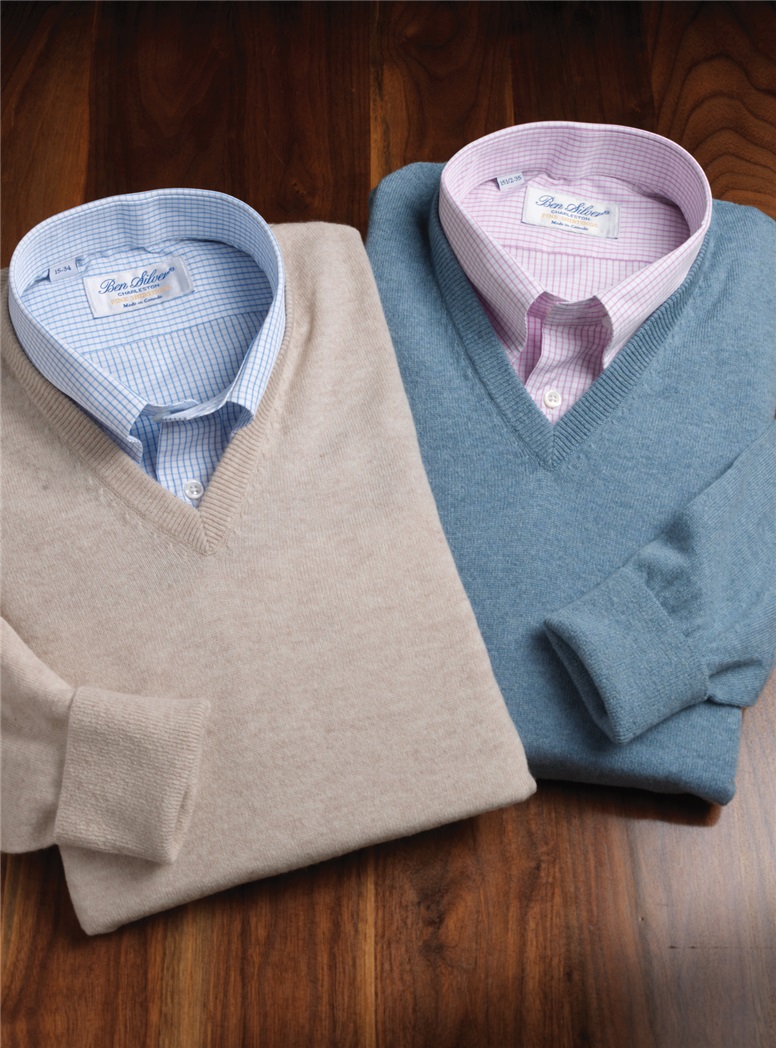 Cashmere V-neck Sweaters