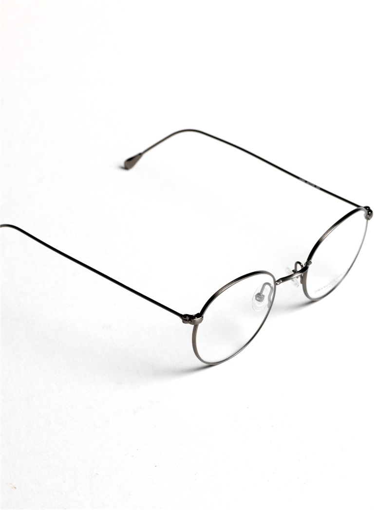 Nearly Round Metal Frames in Brushed Nickel