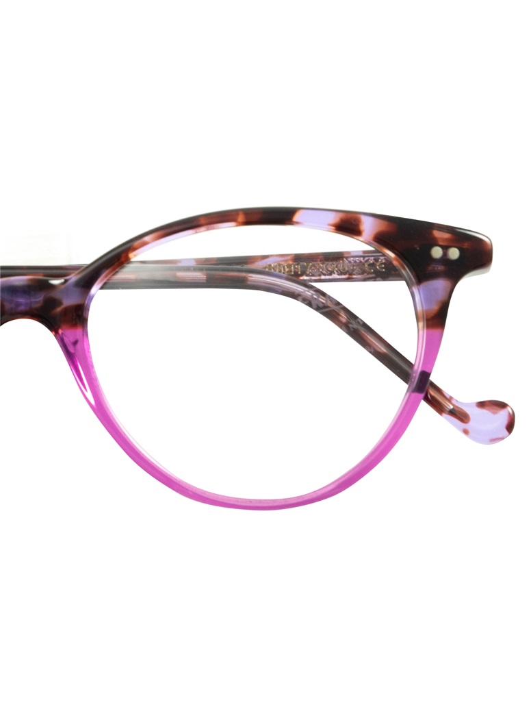 Lafont Upswept Oval Frames in Purple Tortoise