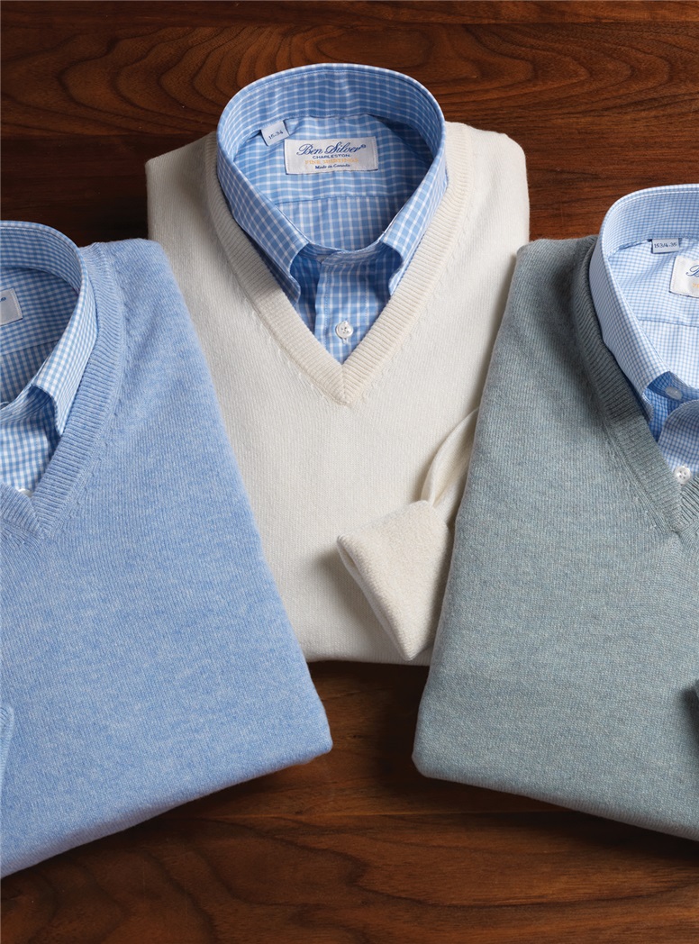 Cashmere V-neck Sweaters