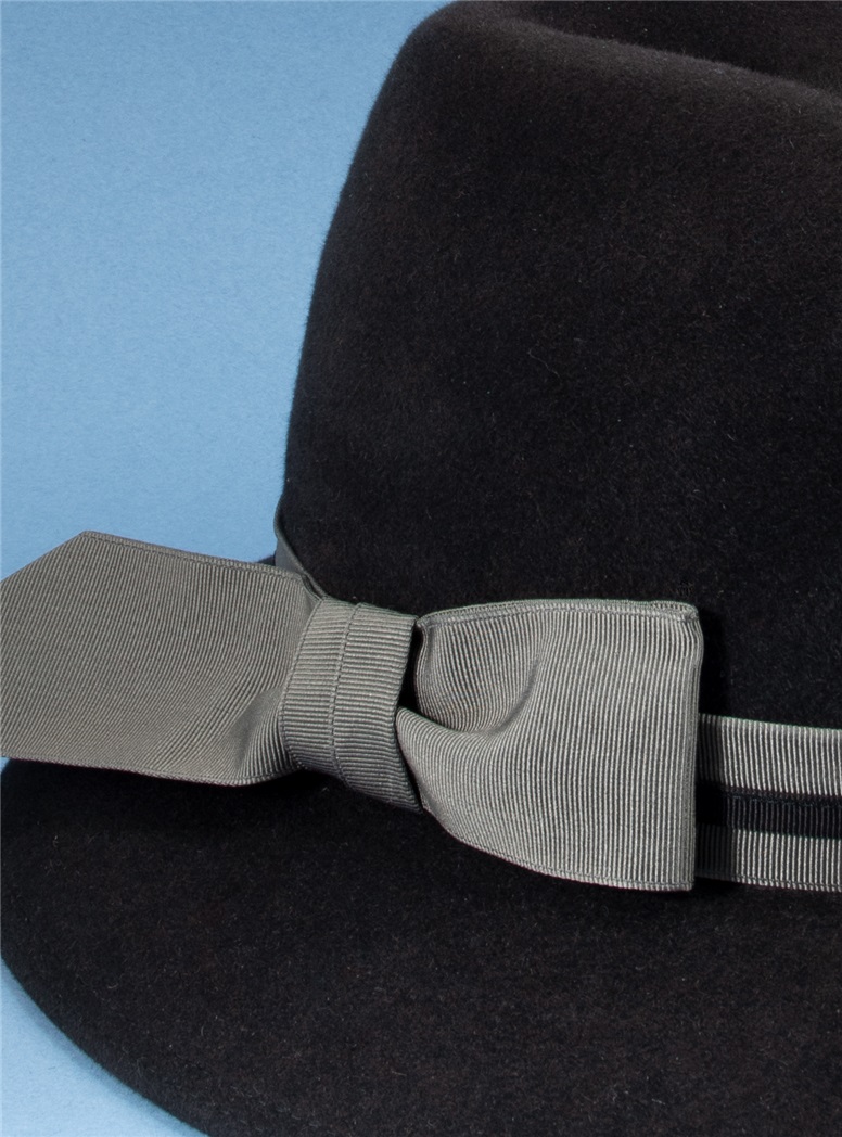 Felt Fedora Hat in Black