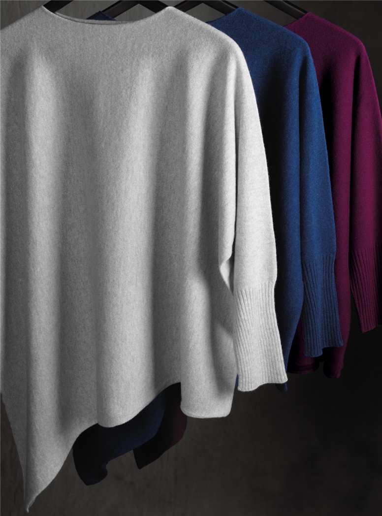 Ladies Cashmere Asymmetric Sweaters