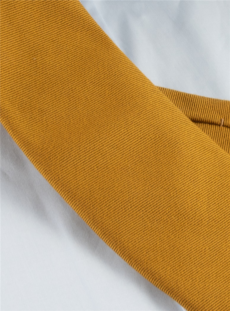 Silk and Wool Solid Tie in Cinnamon
