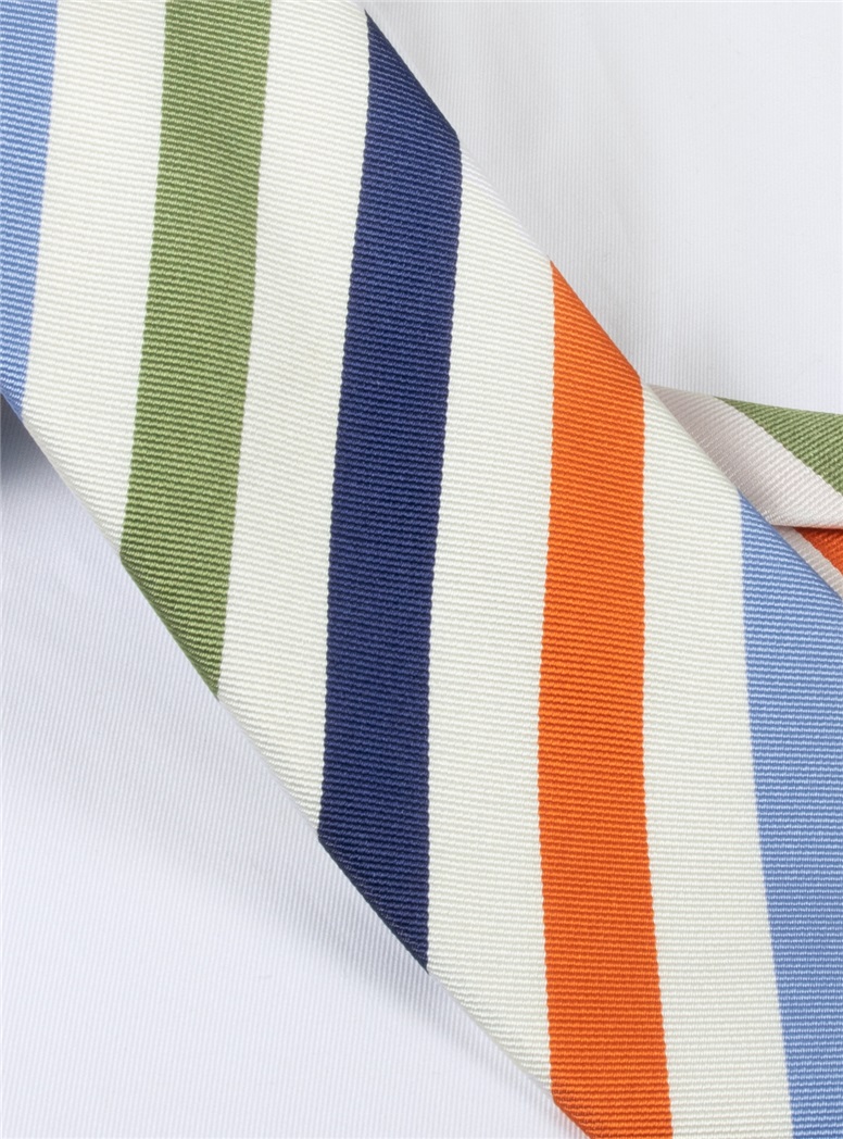 Silk Multi-colored Striped Tie