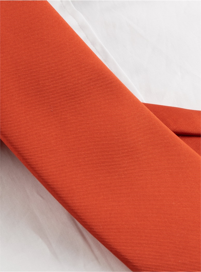 Mogador Solid Tie in Tangerine