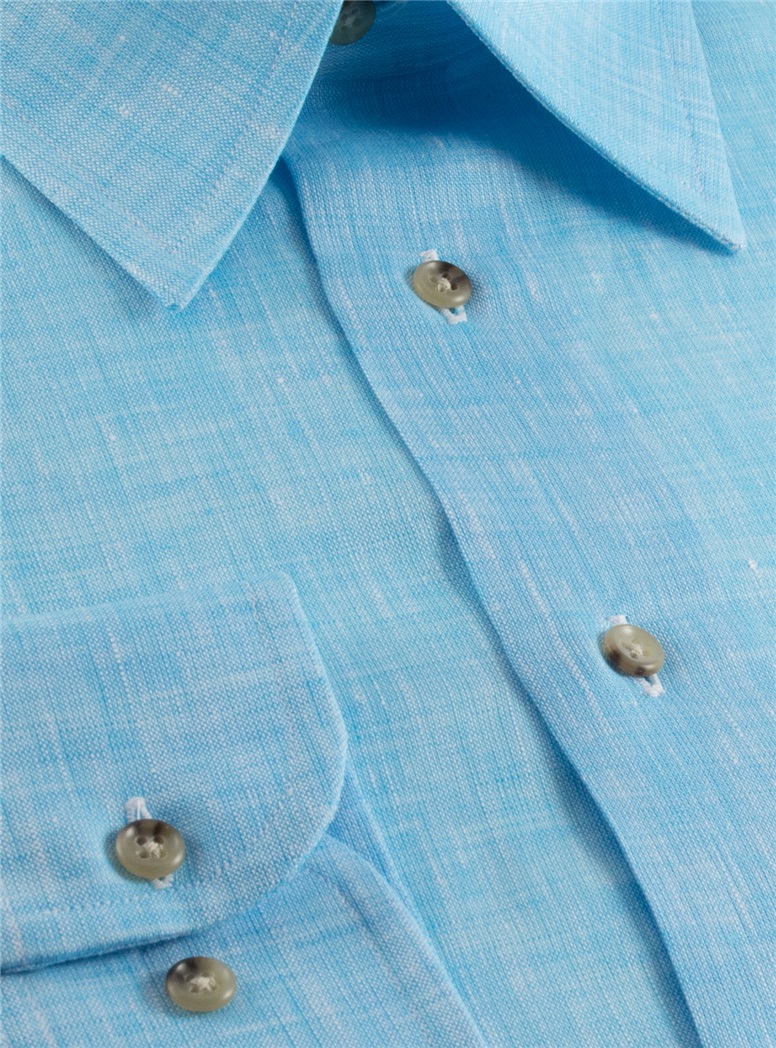 Blue Charleston Linen Shirt