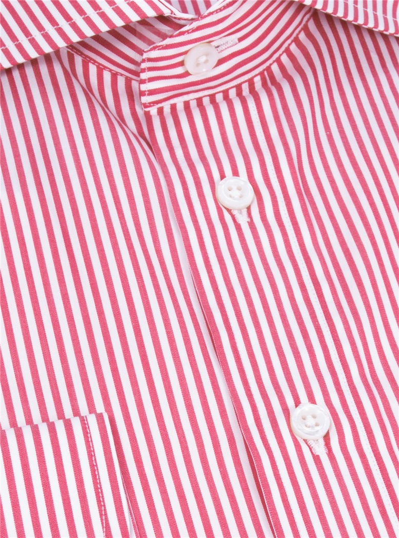 Red and White Stripe Cutaway