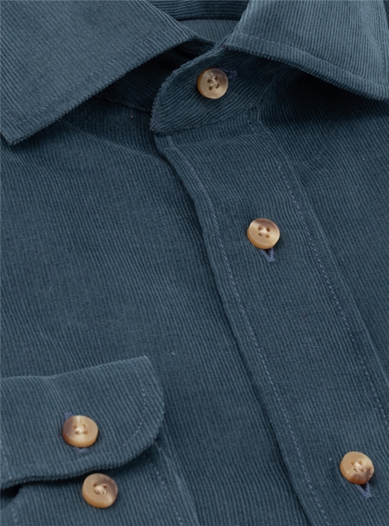 Corduroy Shirt in Storm
