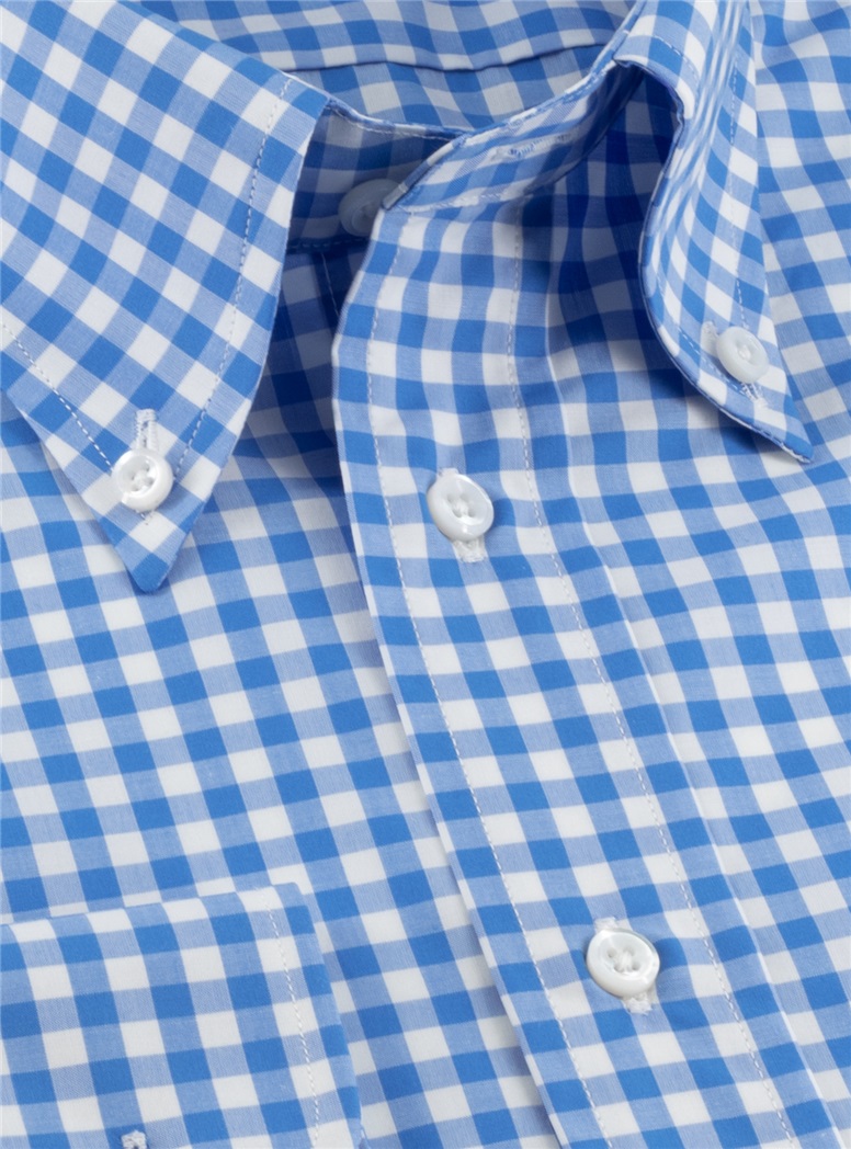 Blue Gingham Button Down