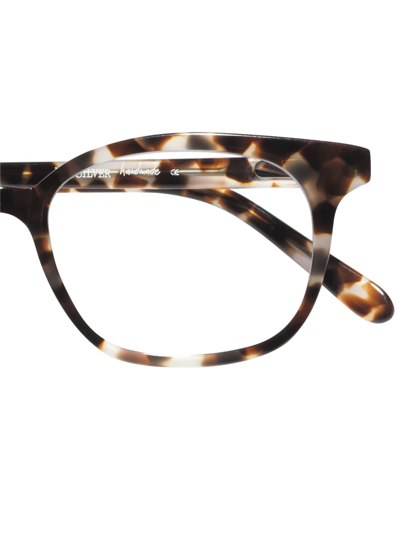 Slender Tip Frame in Cream Tortoise