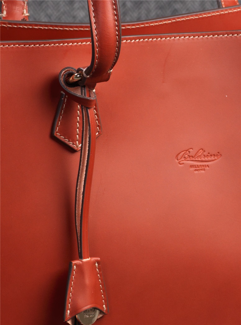 Leather Tote in Sienna