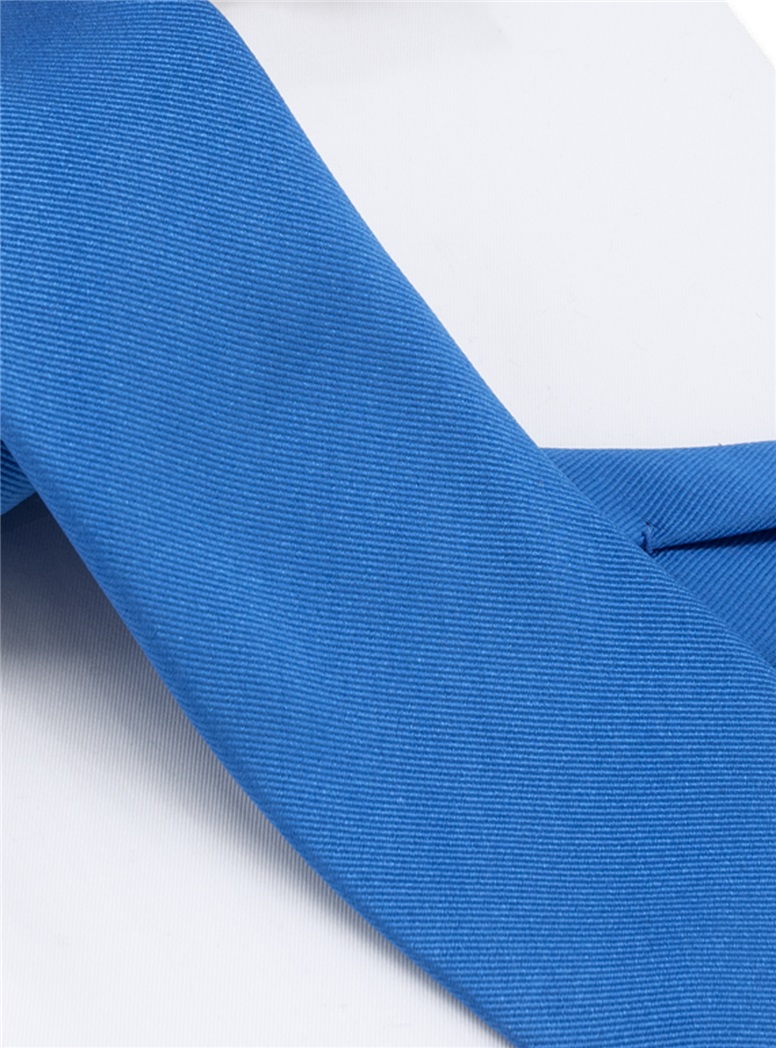 Tie Slk Solid Cobalt