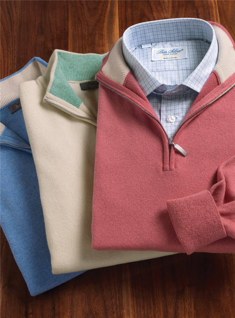 Cashmere 1/2 Zip Sweaters