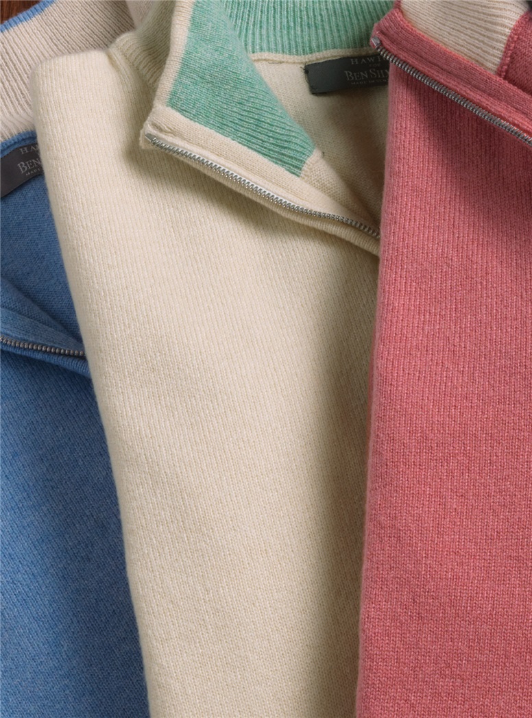 Cashmere 1/2 Zip Sweaters
