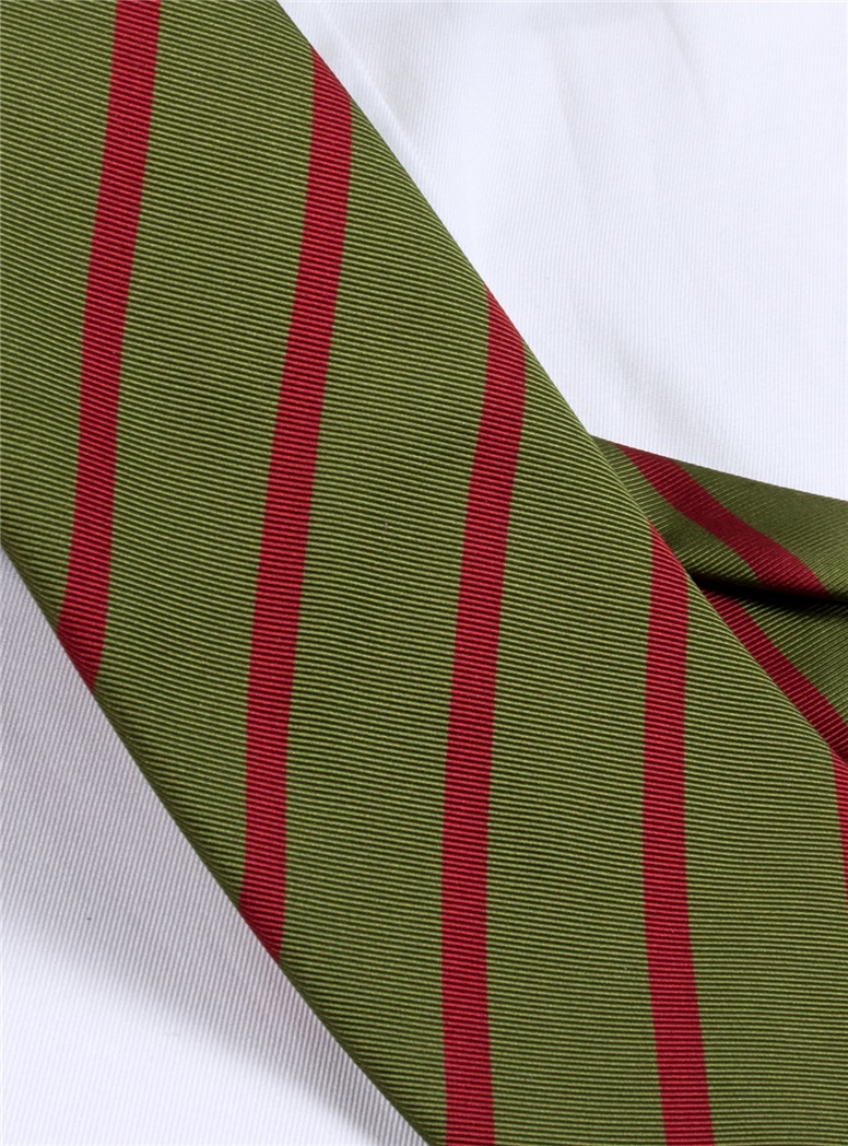 Mogador Striped Tie in Fern