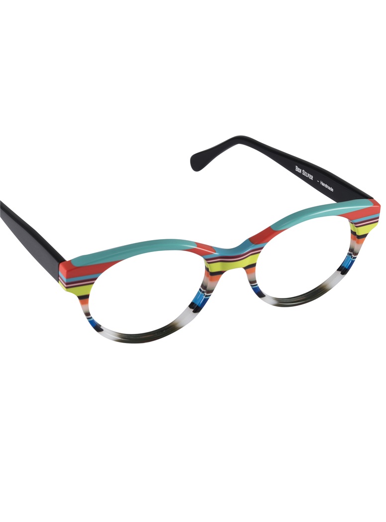 Multi-Colored Handmade Frame in Bright Aqua, Coral, and Lime