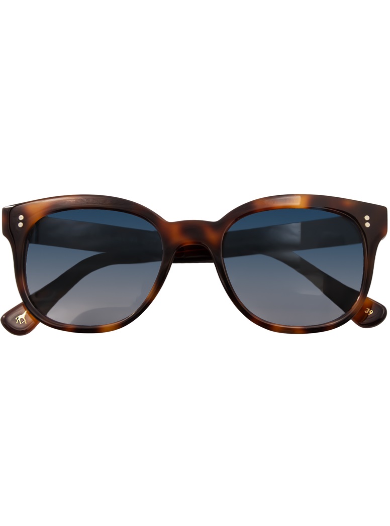 Semi-Round Sunglasses Havana Tortoise