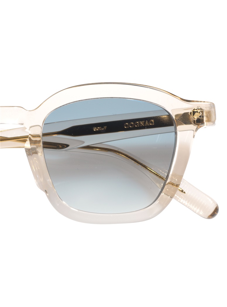 Bold Semi-Round Sunglasses in Smoked Crystal