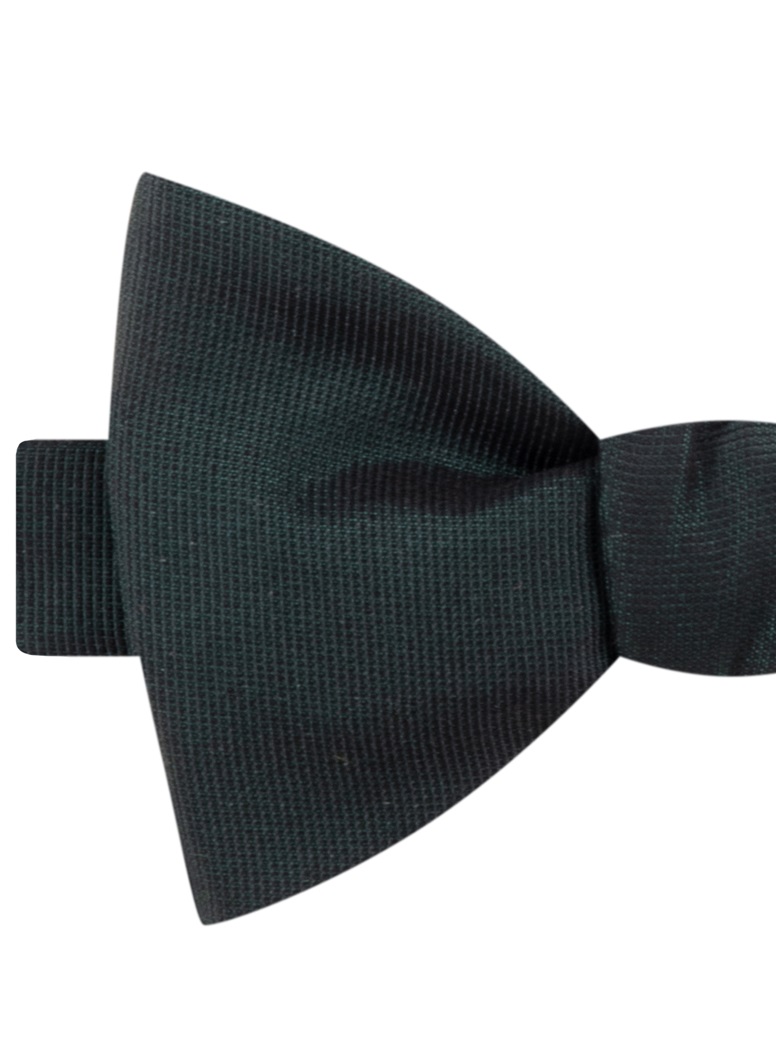 Faille Bow in Forest Green