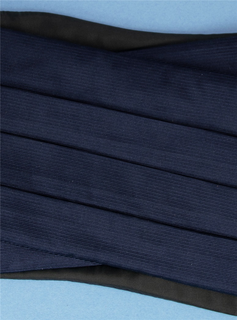 Cummerbund Faille Navy