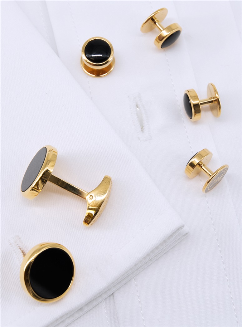Onyx Formal Set in Gold