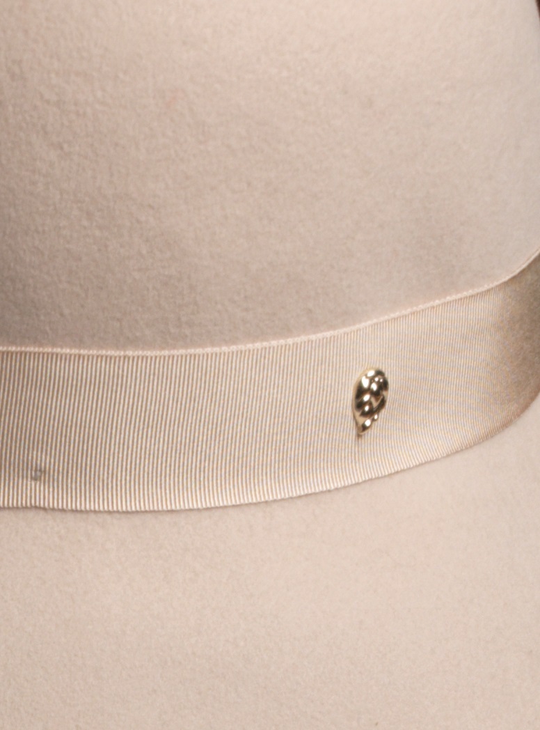 Merino Wool Felt Hat in Cream