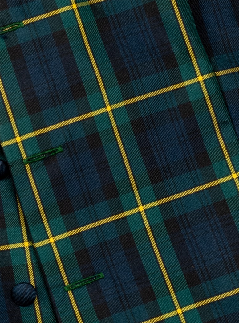 Silk Gordon Tartan Waistcoat