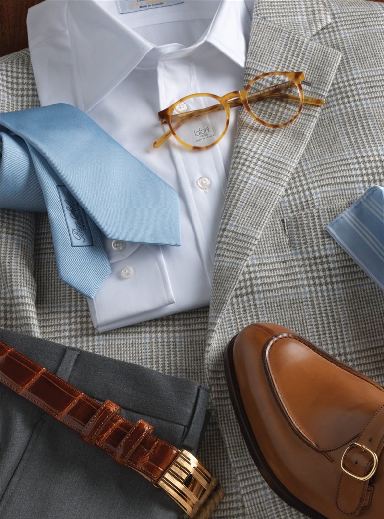 Silk Signature Solid Tie in Powder Blue