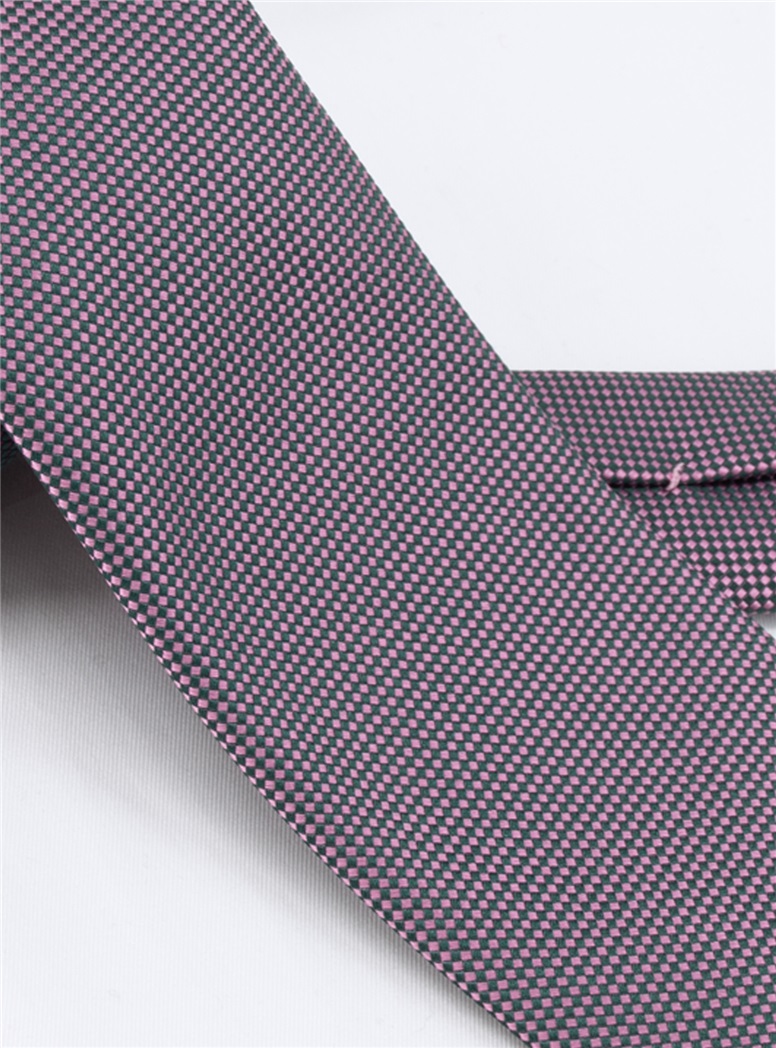Silk Basketweave Tie in Purple