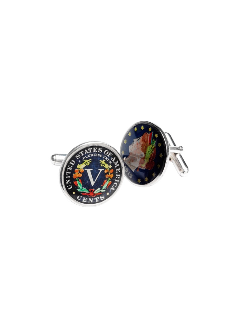 US V Nickel Coin Cufflink