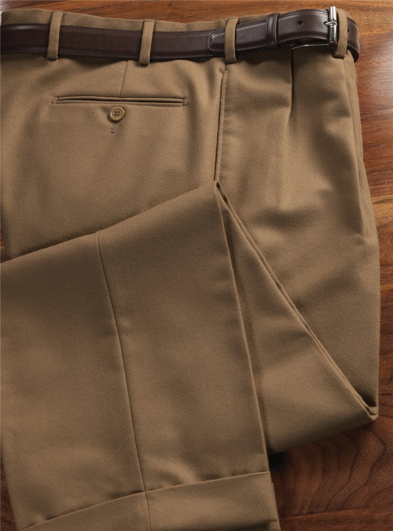 Wool Chestnut Trousers