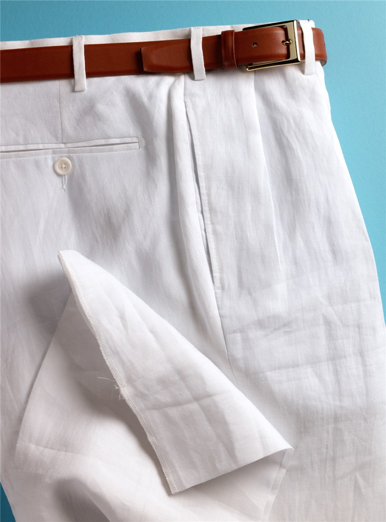 White Linen Trousers