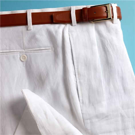 White Linen Trousers