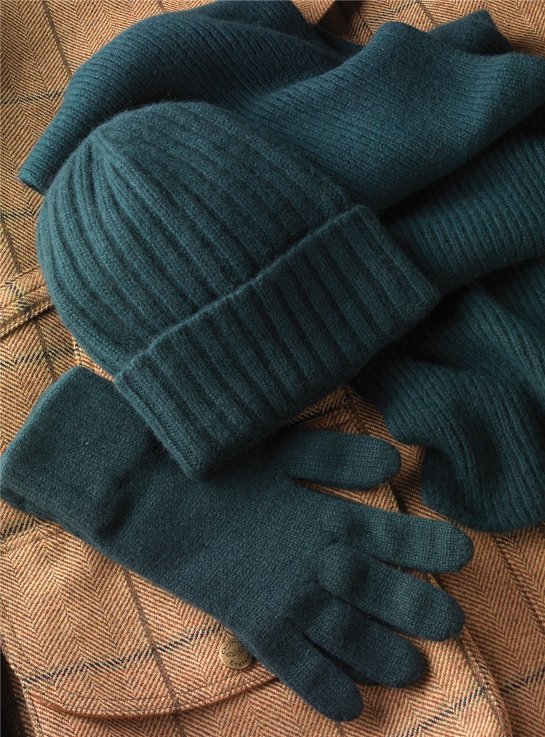 Cashmere Gloves in Bottle Green