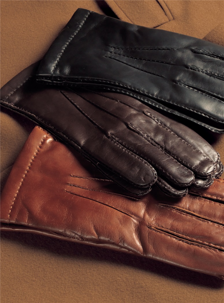 Cashmere Lined Nappa Leather Gloves