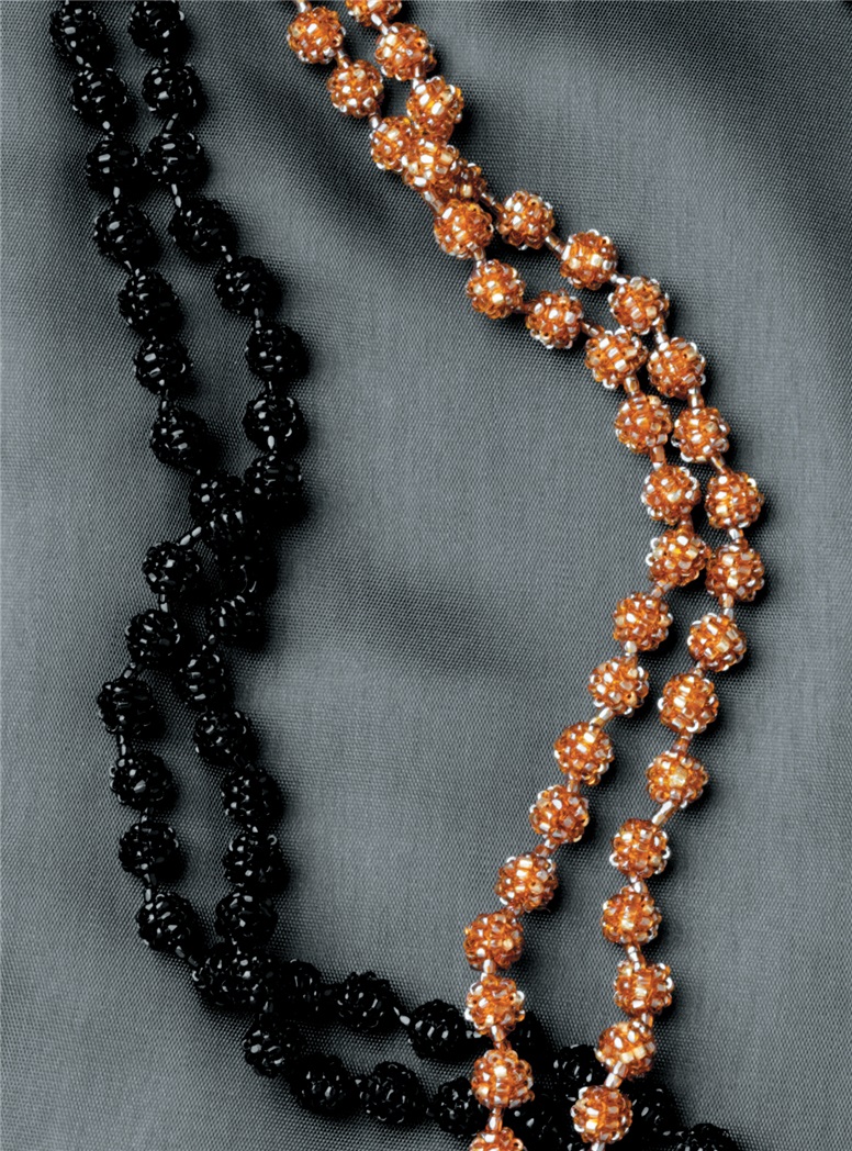 Long Glass Beaded Necklaces