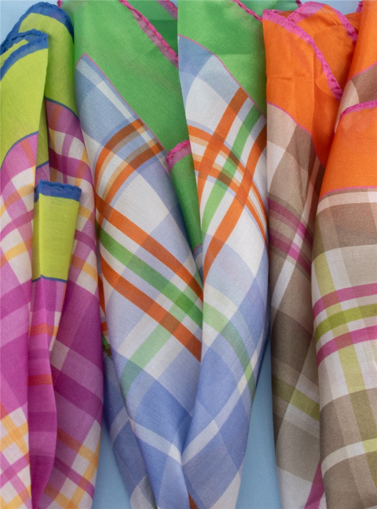 Colorful Plaid Pocket Squares