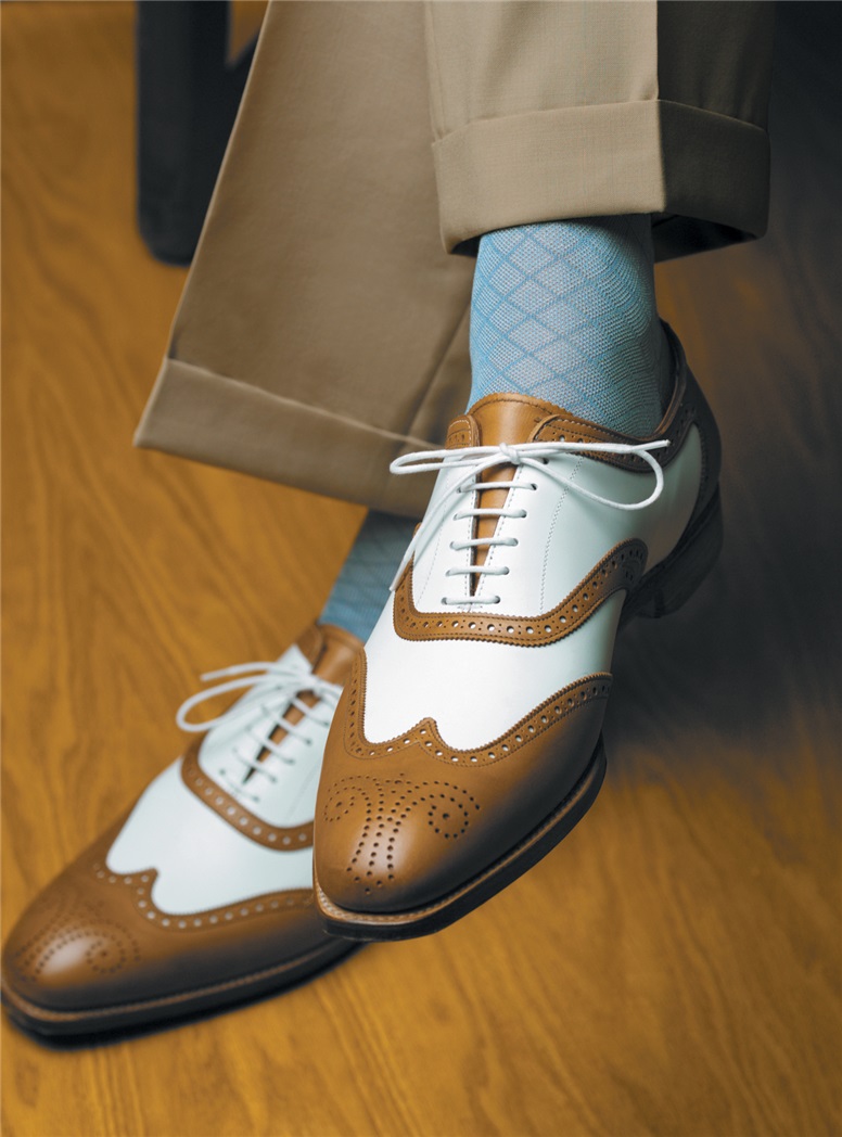 Cotton Grid Socks in Bright Colors