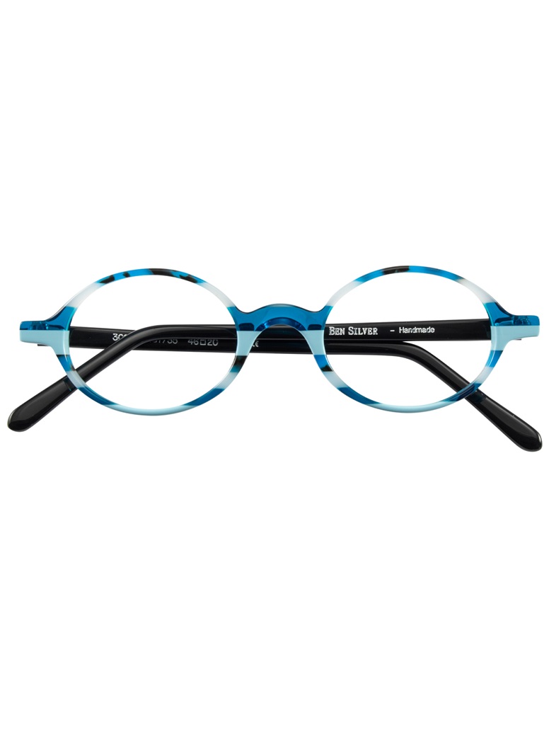 Multi-Colored Handmade Frame in Sky, Black and Indigo