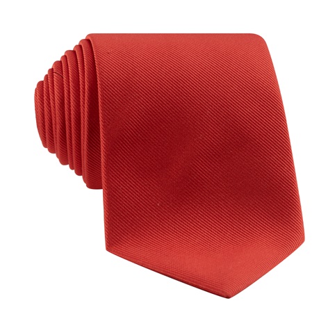 Silk Signature Solid Tie in Chili