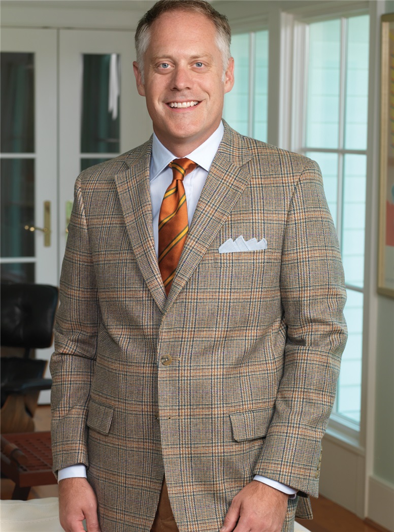 Sienna, Orange and Blue Glen Plaid Sport Coat