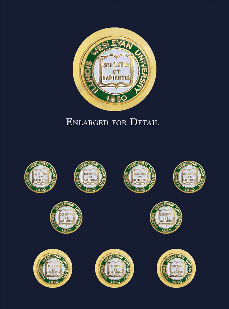 Illinois Wesleyan Blazer Button
