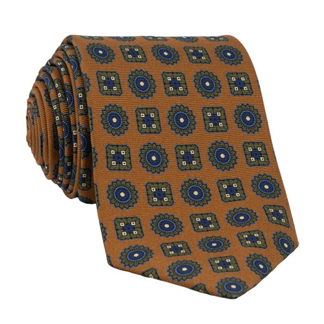 Silk Neat Tie in Marigold