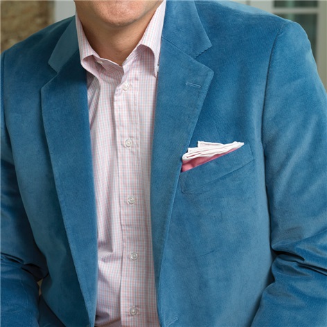 Mid-Blue Corduroy Sport Coat